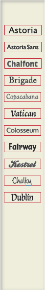 Font Menu
