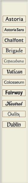 Font Menu
